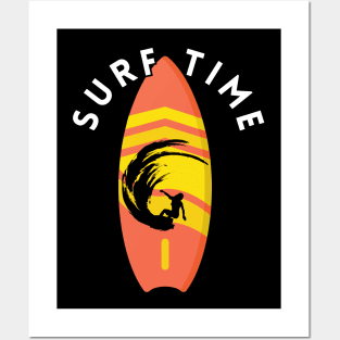 Surf time Posters and Art